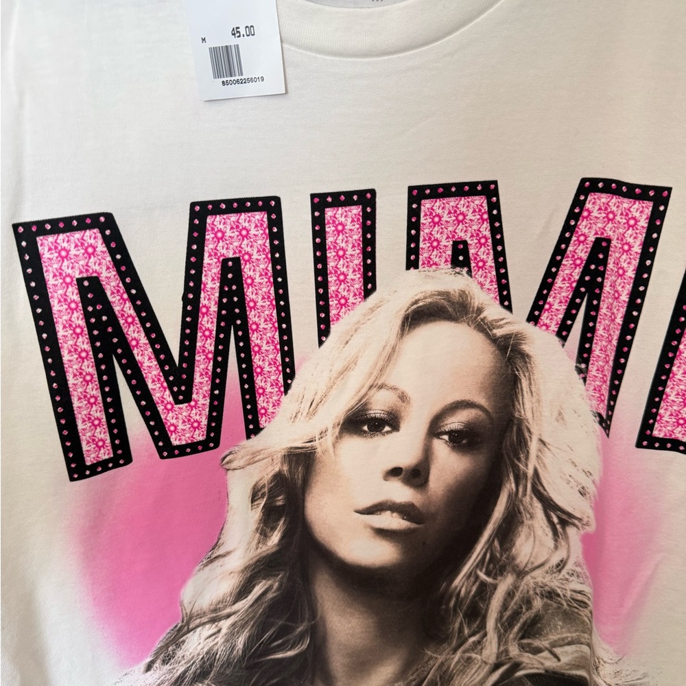 Mariah Carey Tour Merch T-shirt (Cream ) - Picture 3 of 5